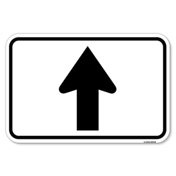 Safety Sign, 12 in Height, Aluminum, 18 in Length, 22834